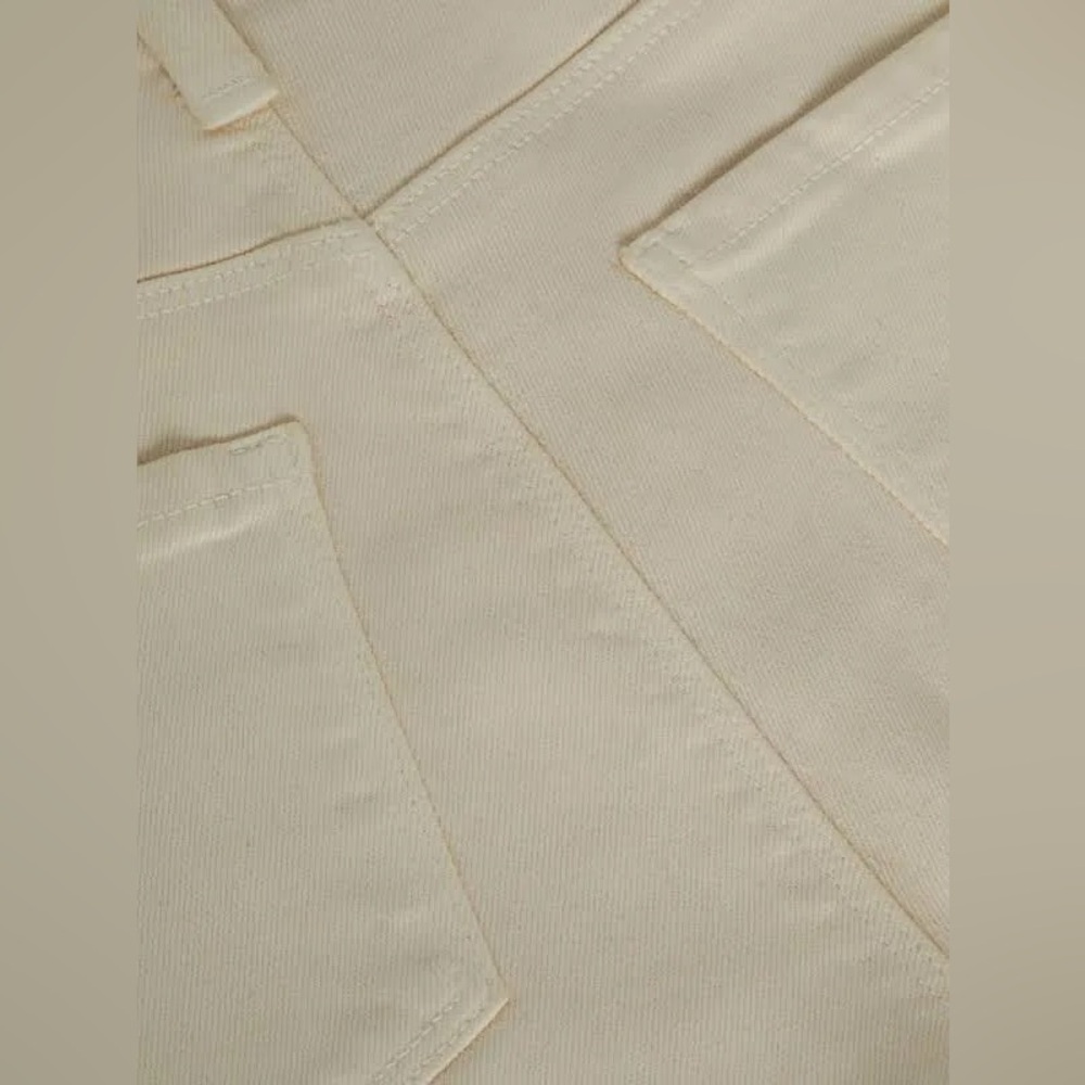 L’Agence Clayton Wide-Leg Coated Jean | NWT | Sz. 23 | French Vanilla | Cream - Picture 4 of 16